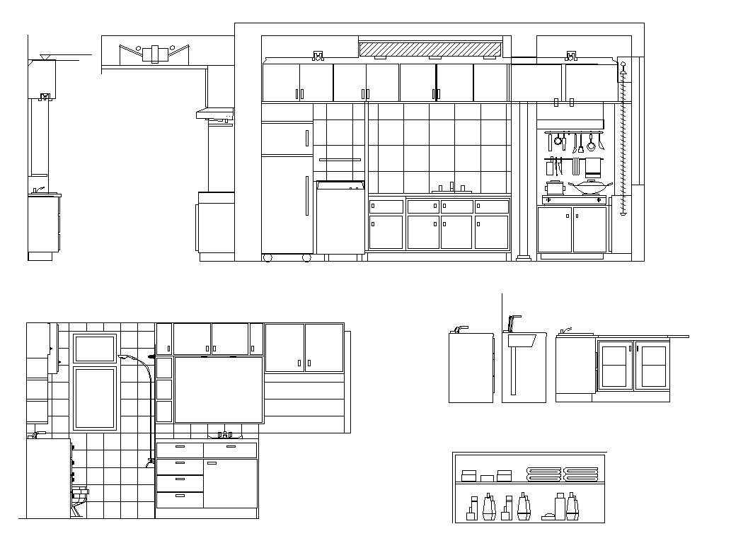Kitchen Elevation – Free Autocad Blocks & Drawings Download Center