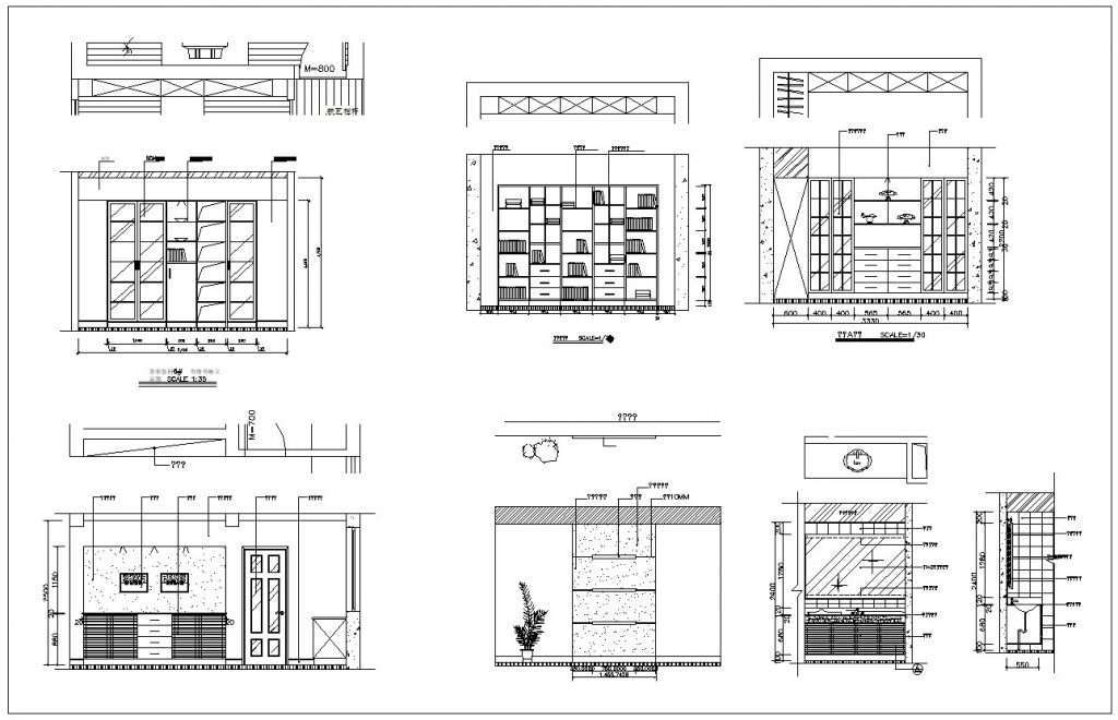 Interior Design CAD Design,Details,Elevation Collection】Residential